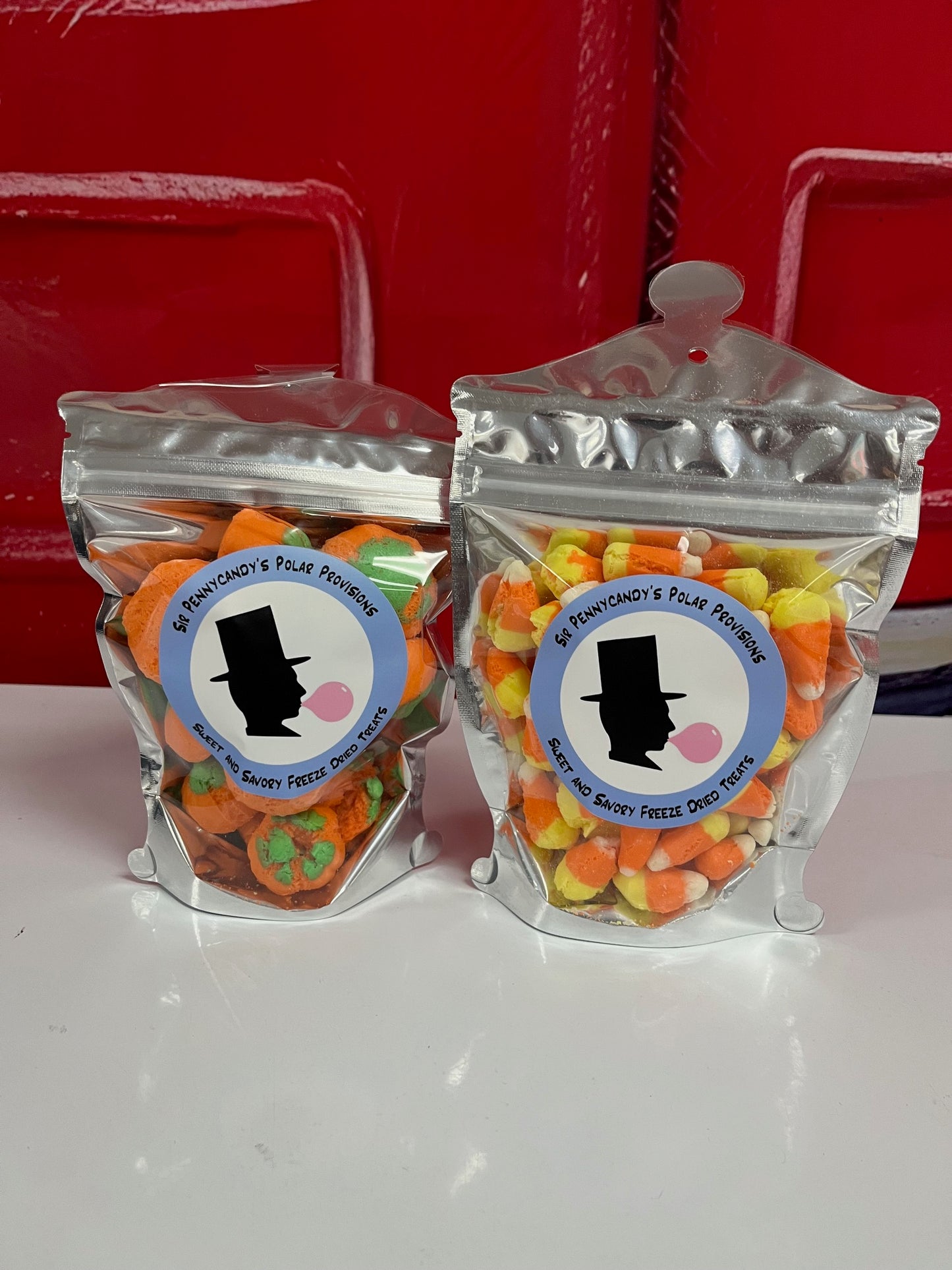 Frozen Candy Corn and Chill Patch Pumpkins