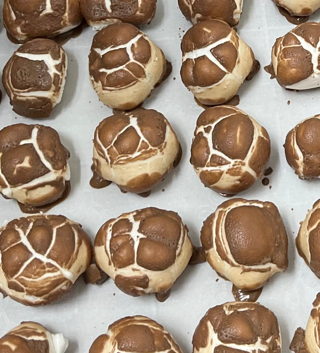 Chocolate Nougat Puffs