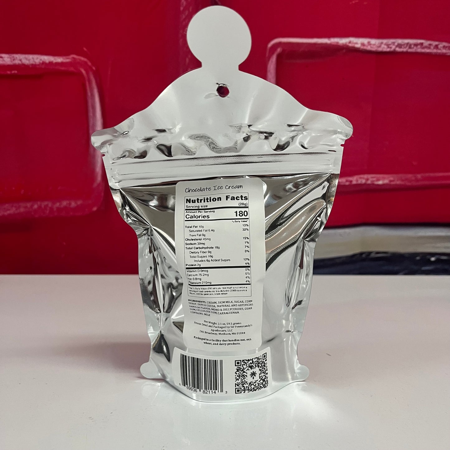 Freeze-Dried Chocolate Ice Cream