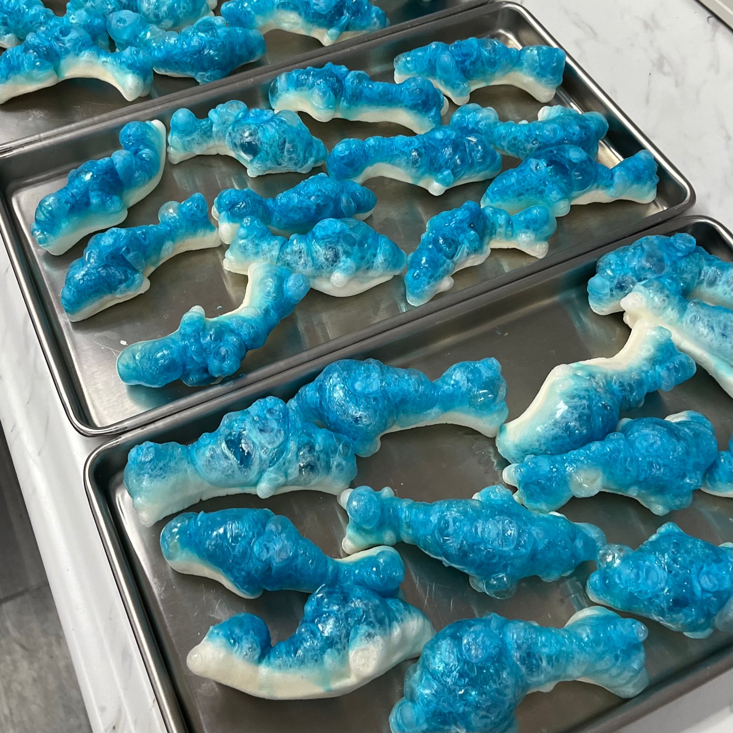 JAWS 50th Anniversary Polar Blue Raspberry Sharks